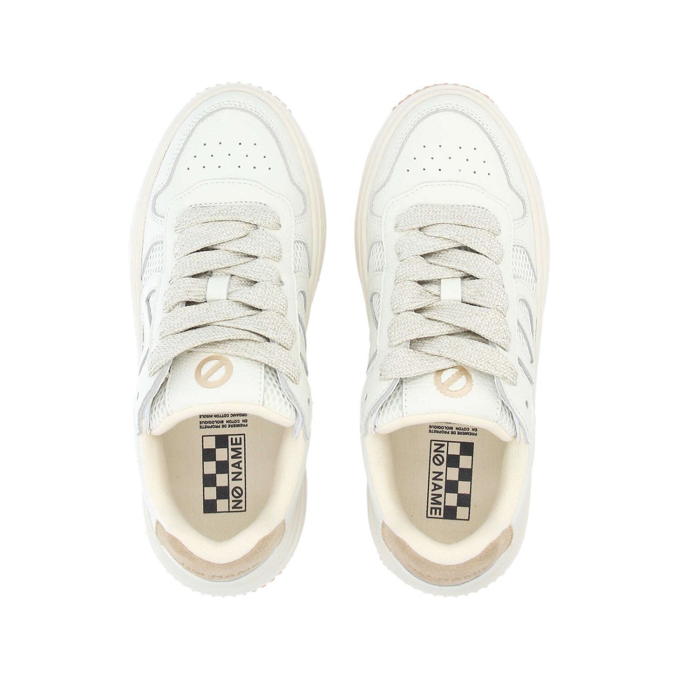 ALISON SNEAKER W - GRAIN/MESH/SUED - BLANC CASSE/BEIGE